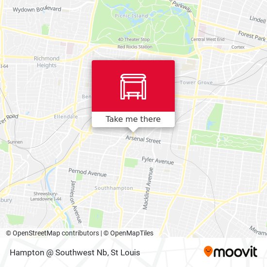 Hampton @ Southwest Nb map