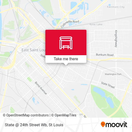 State @ 24th Street Wb map