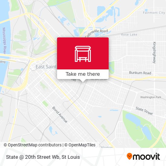State @ 20th Street Wb map