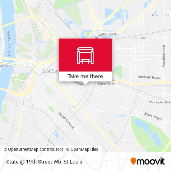 State @ 19th Street Wb map
