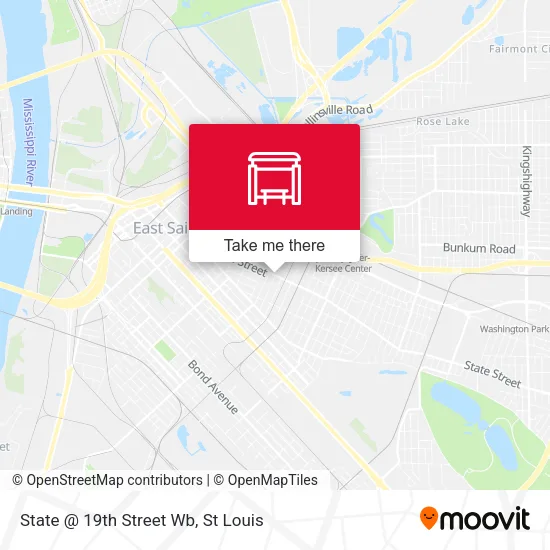 State @ 19th Street Wb map