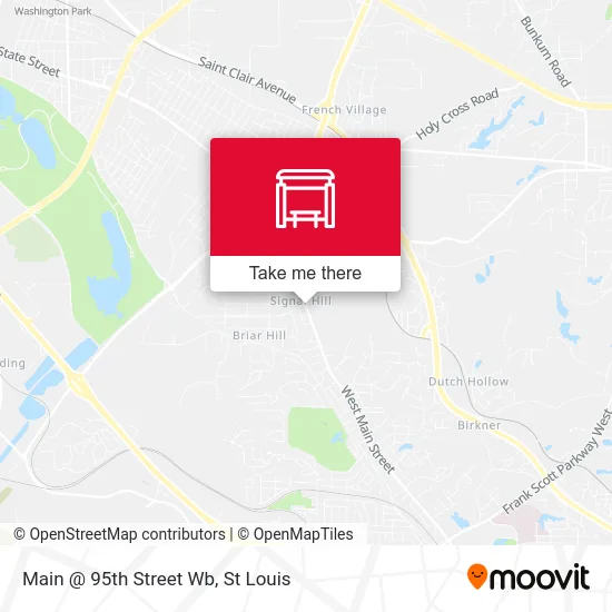 Main @ 95th Street Wb map