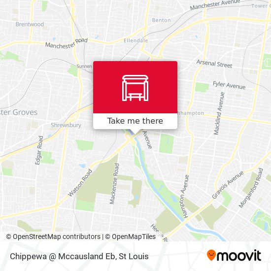 Chippewa @ Mccausland Eb map