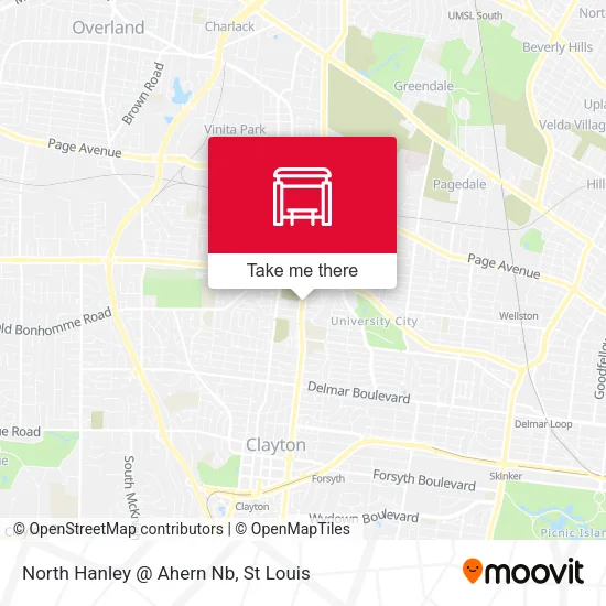 North Hanley @ Ahern Nb map