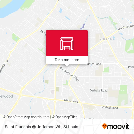 Saint Francois @ Jefferson Wb map