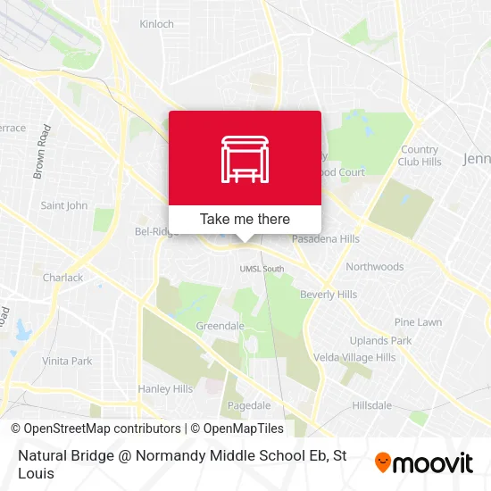 Natural Bridge @ Normandy Middle School Eb map