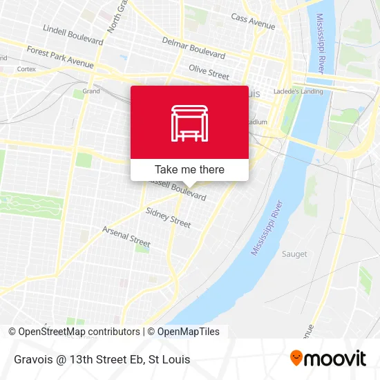 Mapa de Gravois @ 13th Street Eb