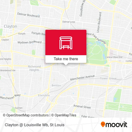 Clayton @ Louisville Wb map