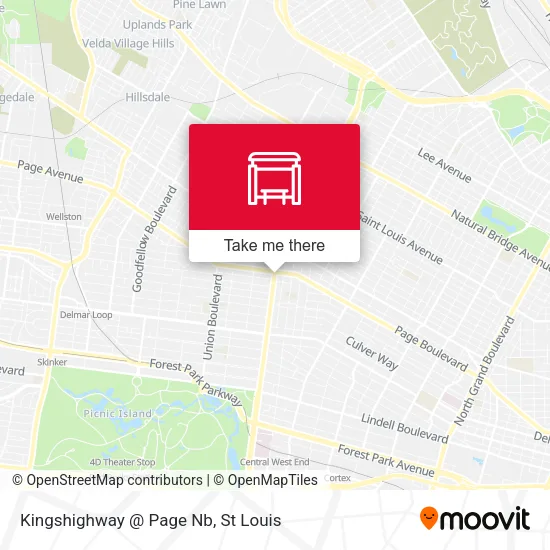 Mapa de Kingshighway @ Page Nb