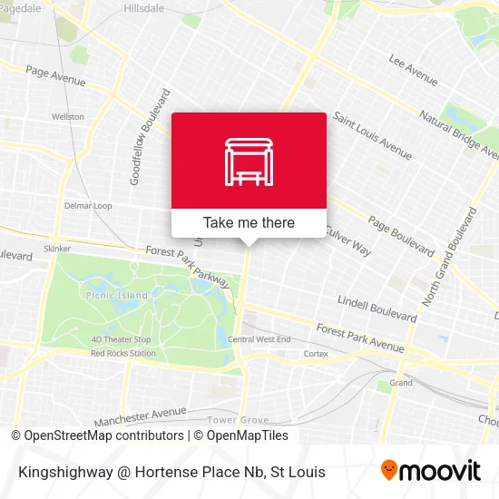 Mapa de Kingshighway @ Hortense Place Nb