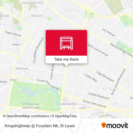 Mapa de Kingshighway @ Fountain Nb
