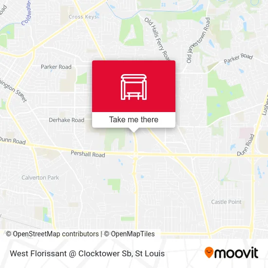 West Florissant @ Clocktower Sb map