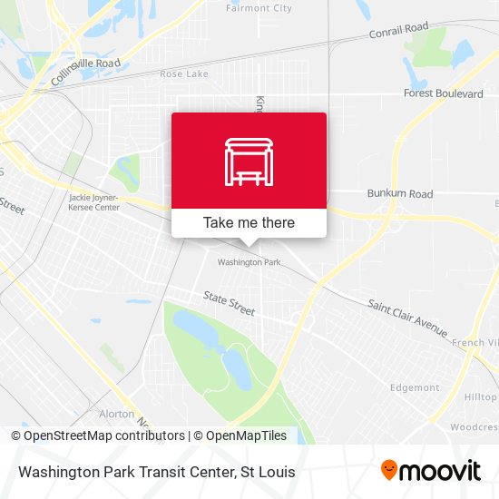 Washington Park Transit Center map