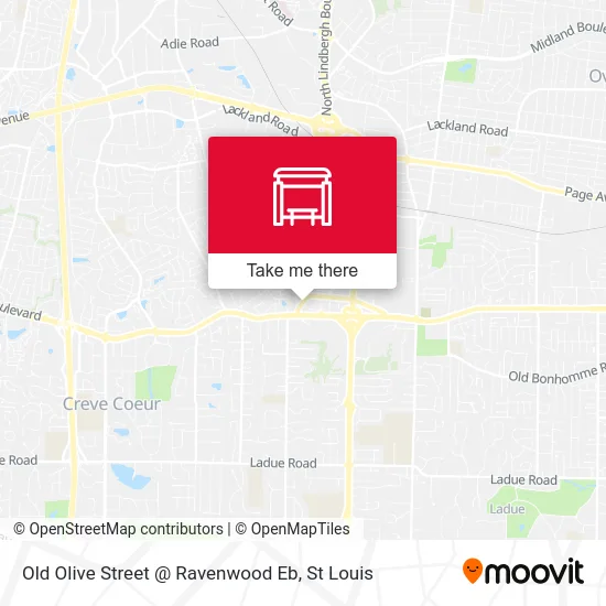 Old Olive Street @ Ravenwood Eb map