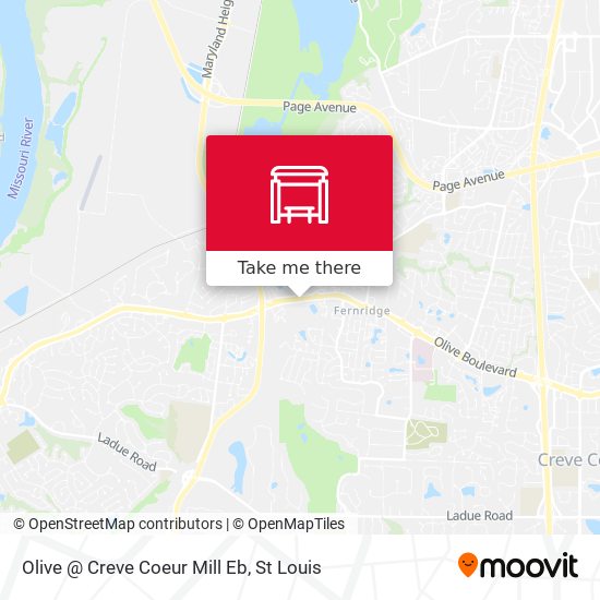 Olive @ Creve Coeur Mill Eb map