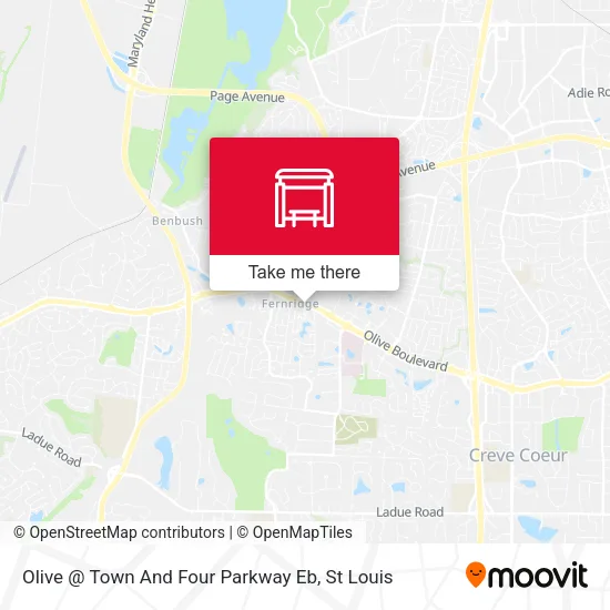 Mapa de Olive @ Town And Four Parkway Eb