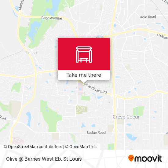 Olive @ Barnes West Eb map