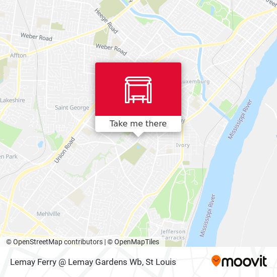 Lemay Ferry @ Lemay Gardens Wb map