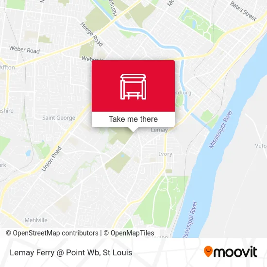 Lemay Ferry @ Point Wb map