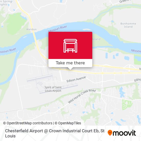 Mapa de Chesterfield Airport @ Crown Industrial Court Eb