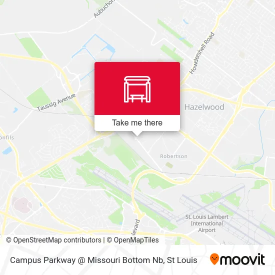 Campus Parkway @ Missouri Bottom Nb map