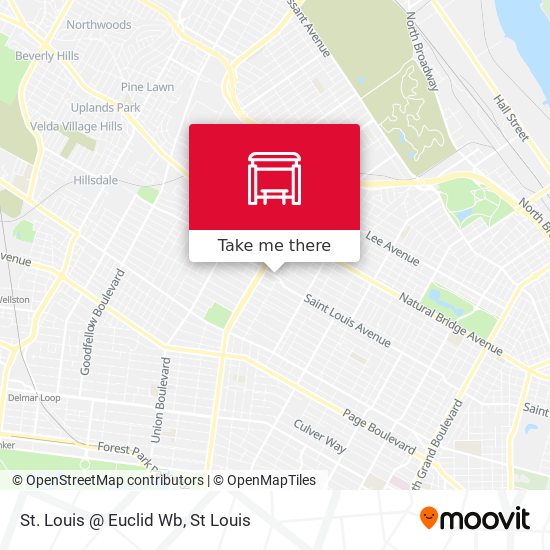 St. Louis @ Euclid Wb map