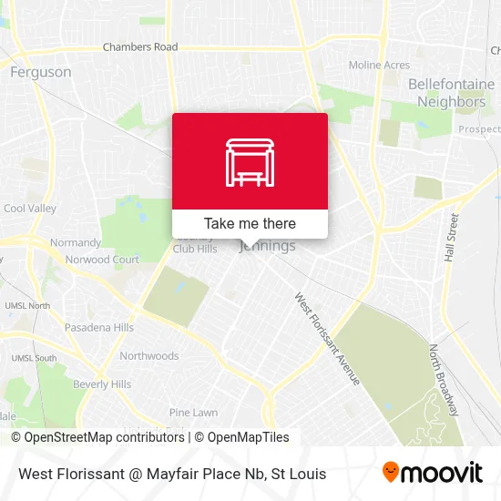 West Florissant @ Mayfair Place Nb map