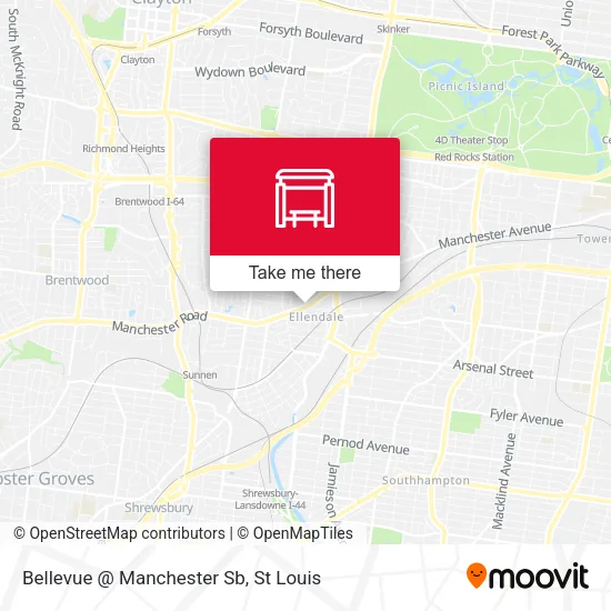 Mapa de Bellevue @ Manchester Sb