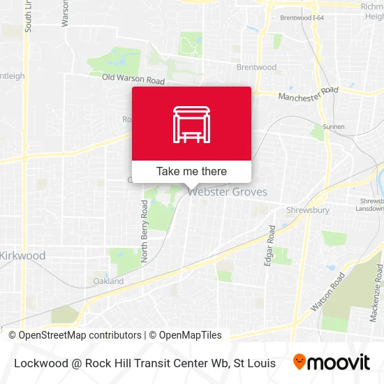 Lockwood @ Rock Hill Transit Center Wb map