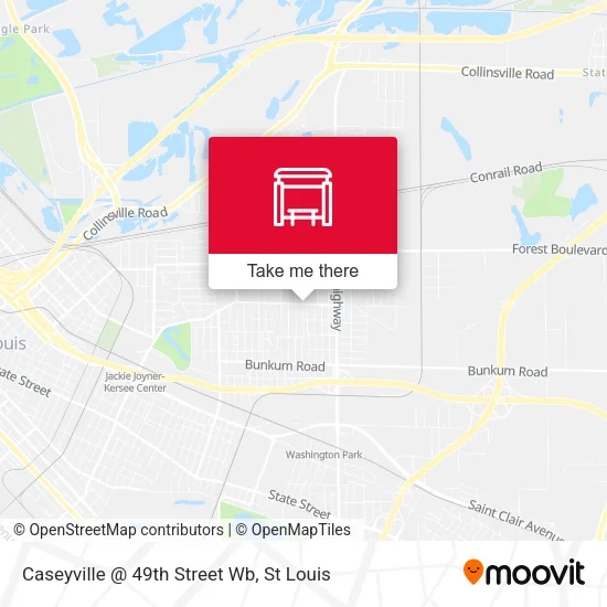 Mapa de Caseyville @ 49th Street Wb