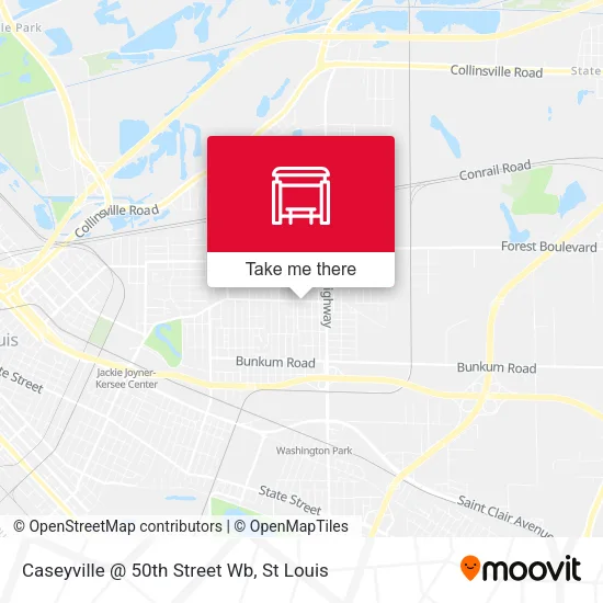 Mapa de Caseyville @ 50th Street Wb