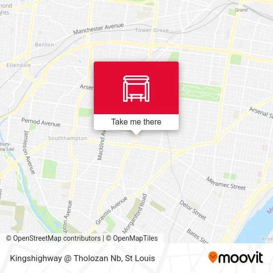 Mapa de Kingshighway @ Tholozan Nb
