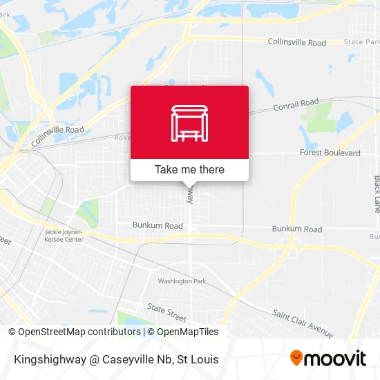 Mapa de Kingshighway @ Caseyville Nb