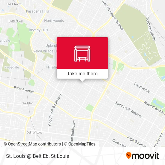 St. Louis @ Belt Eb map