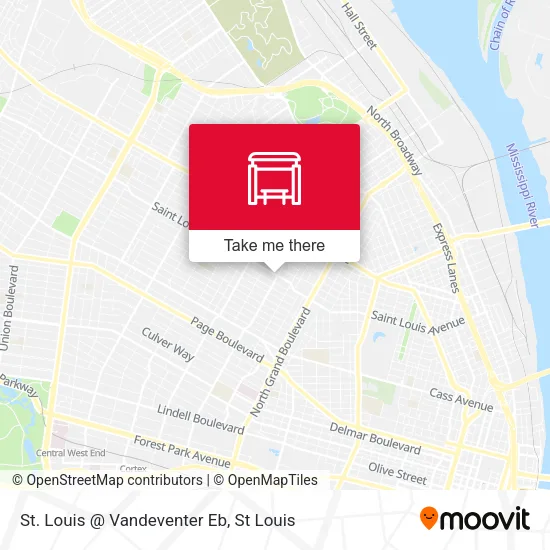 St. Louis @ Vandeventer Eb map