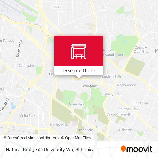 Natural Bridge @ University Wb map