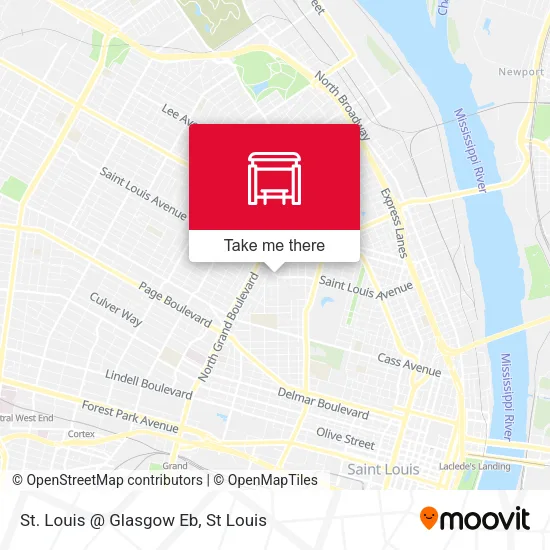 Mapa de St. Louis @ Glasgow Eb