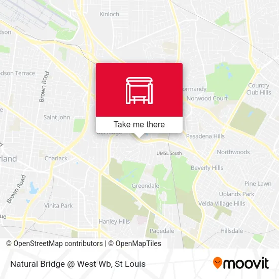 Mapa de Natural Bridge @ West Wb