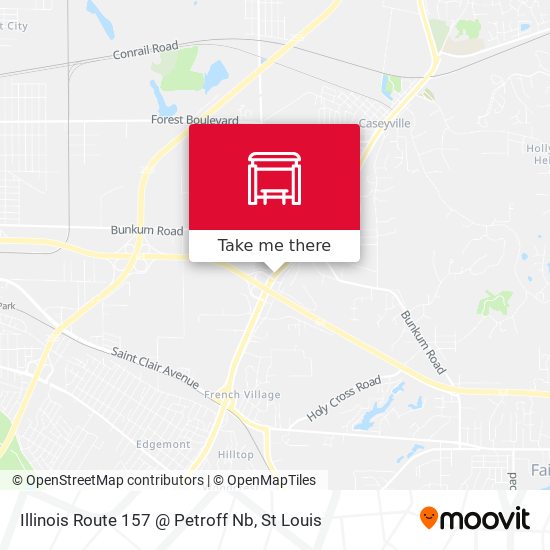 Mapa de Illinois Route 157 @ Petroff Nb