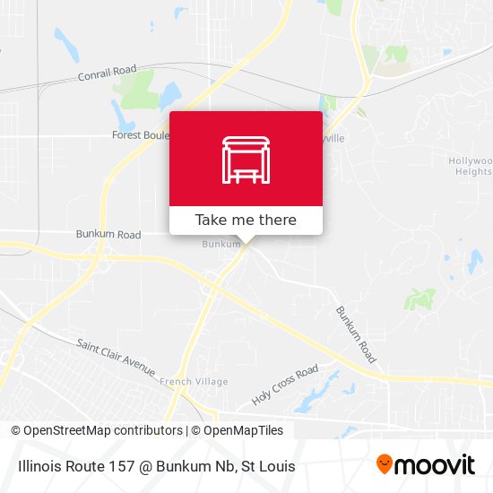 Mapa de Illinois Route 157 @ Bunkum Nb