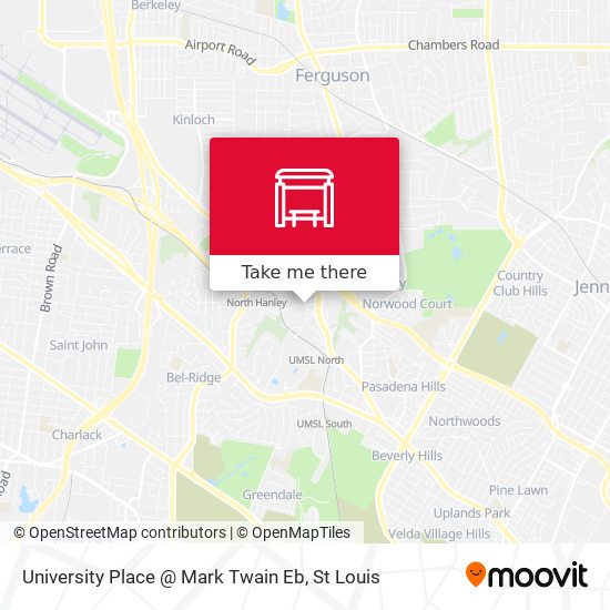 Mapa de University Place @ Mark Twain Eb