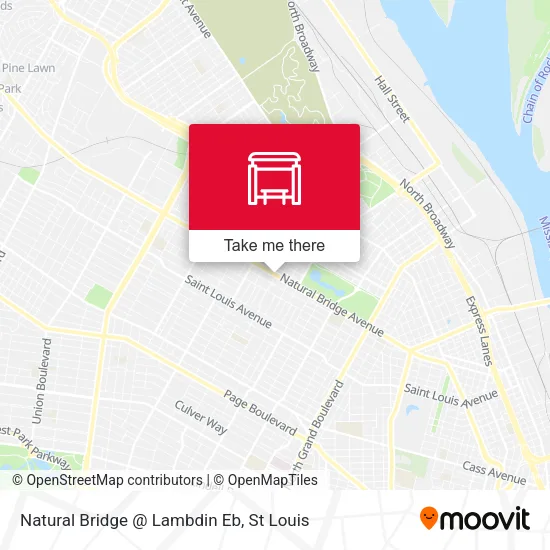 Natural Bridge @ Lambdin Eb map