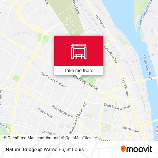 Mapa de Natural Bridge @ Warne Eb