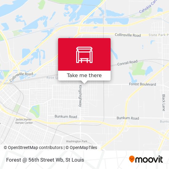 Mapa de Forest @ 56th Street Wb