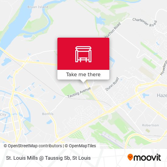 St. Louis Mills @ Taussig Sb map