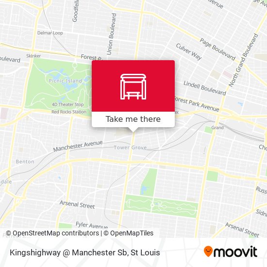 Mapa de Kingshighway @ Manchester Sb