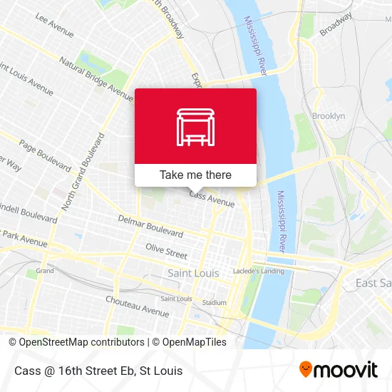 Mapa de Cass @ 16th Street Eb