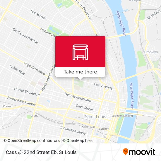 Cass @ 22nd Street Eb map