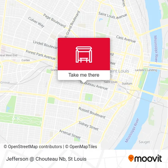 Jefferson @ Chouteau Nb map