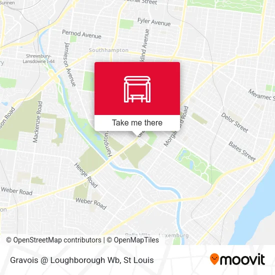 Gravois @ Loughborough Wb map
